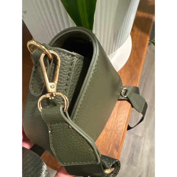 Kedzie Luna Crossbody Bag Shoulder Purse with Removable Strap, Olive Green - Picture 12 of 13